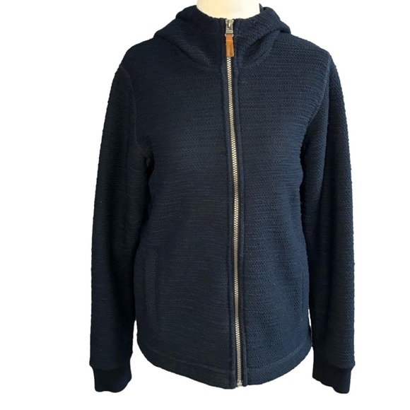 Bench Sweaters - Bench Youth Medium Dark Navy Blue Heavy Hoodie